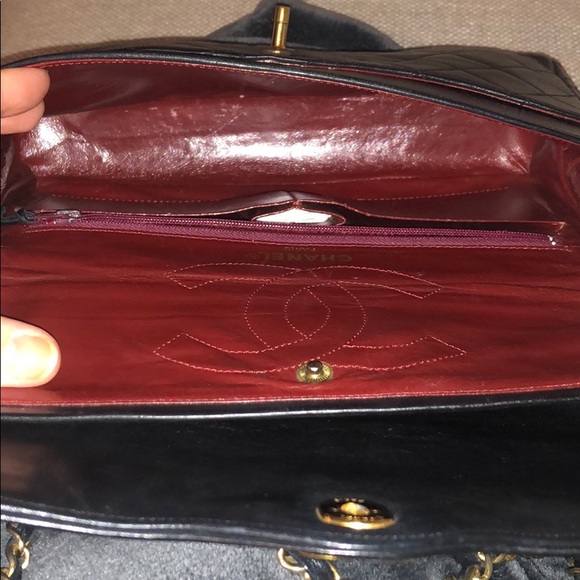 Auth CHANEL 2.55 Paris Limited Jumbo Flap bag - Picture 8 of 8